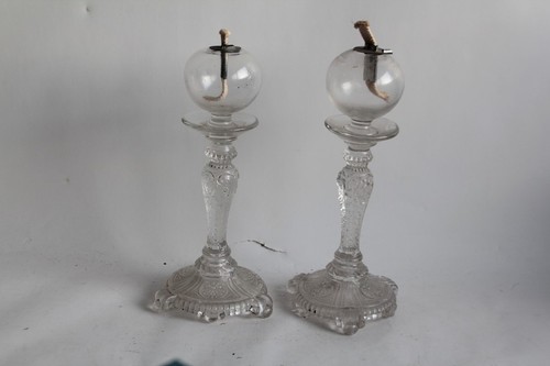 Paire lampes huile de - lampes, à
