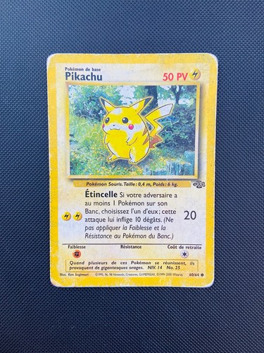 Carte pokemon pikachu - carte,