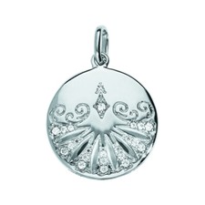 Pendentif argent rhodié - pendentif,