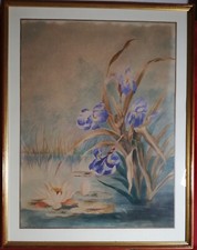 Très grande aquarelle