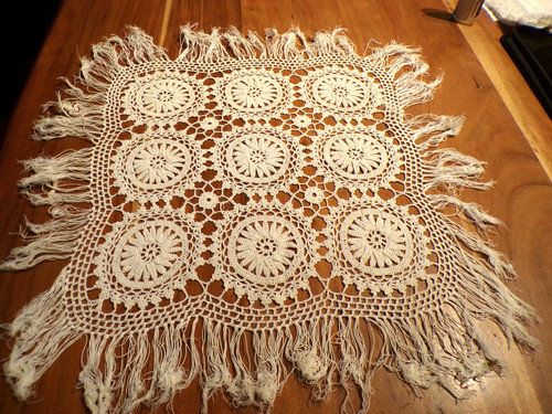 Linge ancien napperon en - linge,