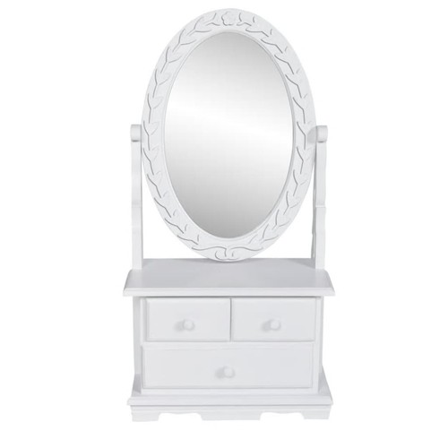 Coiffeuse avec miroir pivotant - avec,