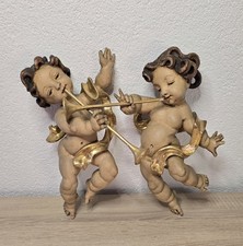 2 figurines anges putti en