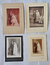 Lot 4 Photos anciennes MARIAGE robes de mariée années 1920/40 superbes