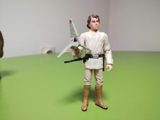 star wars figurine Luke Skywalker avec maquette T-16 sky hopper