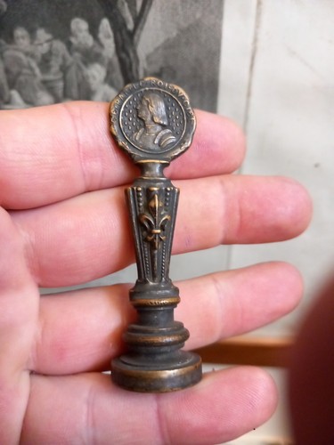 Sceau bronze jeanne arc - sceau, d'arc