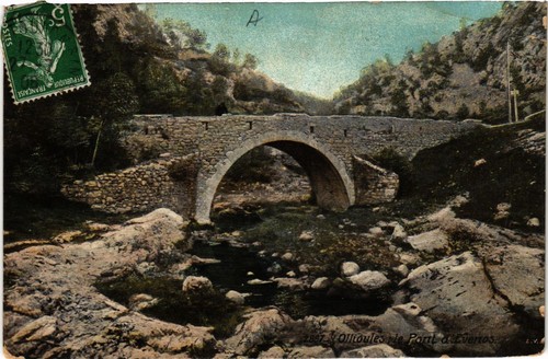 Cpa ollioules pont evenos - le,
