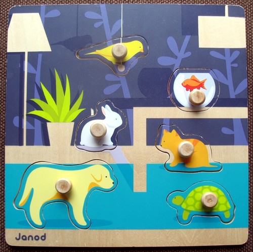 Puzzle encastrement boutons - puzzle, à