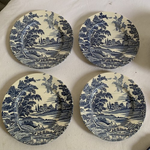 Assiettes plates faience - 4,