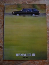 CATALOGUE/BROCHURE RENAULT 18