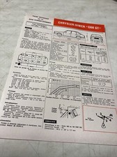 Fiche technique automobile Chrysler Simca 1308 GT 1442cm3 édition de 1976 1308GT