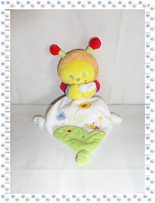 T - Peluche Doudou Semi Plat Abeille  Mouchoir Coccinelle Pommette