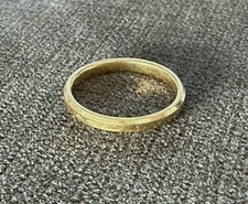Epais anneau or jaune 18