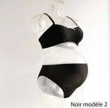 MAILLOT DE BAIN GROSSESSE ALLAITEMENT MATERNITÉ FUTURE MAMAN 2 PIÈCES TAILLE 38