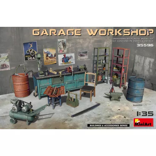 Miniart 35596 garage workshop - 35596,