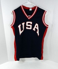 Maillot De Basket-Ball Émis Par L'Équipe USA Des Années 2000 Bleu 14 DP50541