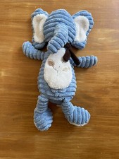 0/DOUDOU ÉLÉPHANT BLEU BLANC FEUILLES BENGY