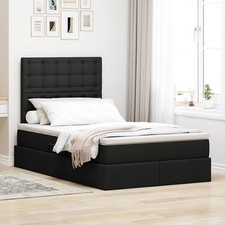 Lit de Rangement avec matelas avec tête de lit Cuir synthétique Moderne vidaXL v