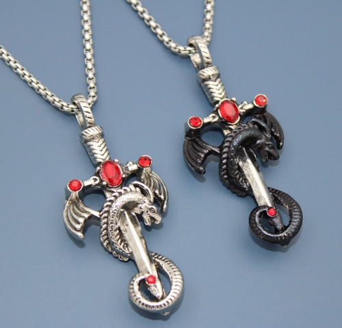 Collier homme dragon - 🐉,