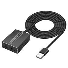 Convertisseur USB vers SPDIF Toslink optique et jack audio 3,5 mm pour PS5, PS4
