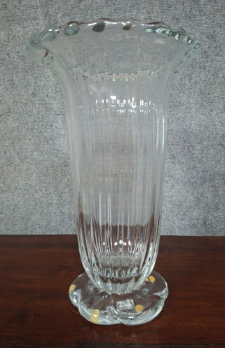Grand vase cristal signé - grand,