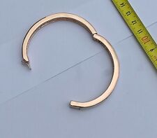 Bracelet jonc fantaisie couleur "or rose" + "nacre"