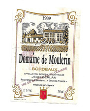 Etiquette vin domaine de - etiquette,