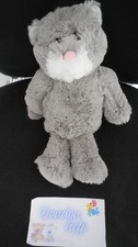 doudou peluche chat gris blanc tout doux TY 32cm