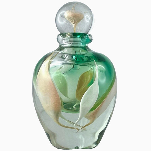 Flacon verre ancien - flacon,