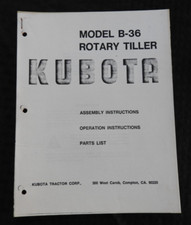 Kubota B-5100 Tracteur B-36