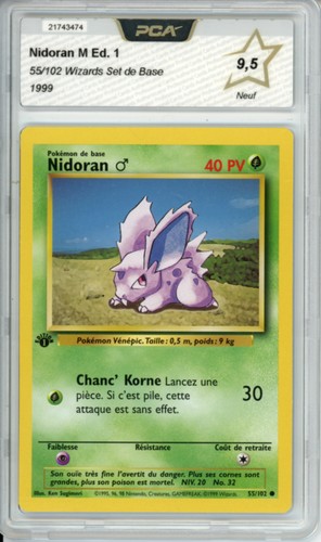 Carte pokémon nidoran - pokémon,