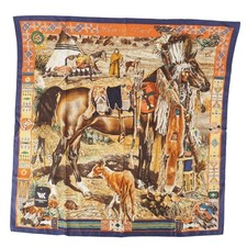 HERMÈS Foulard Carré Plumes