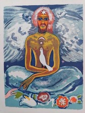 KEES VAN DONGEN GRAVURE LE ROI DES HOMMES AILES MILLE NUITS ET UNE NUIT K29