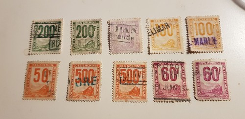 Lot timbres français - de,