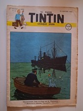 Journal TINTIN 1947 N°3 couverture HERGE BD ancienne et rare TBE