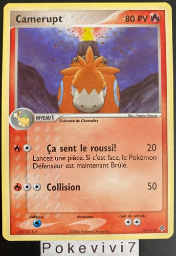 Carte pokemon camerupt 97 - carte,