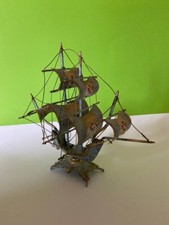 Vintage MAQUETTE FRÉGATE Sagres Portugais Bronze