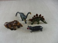 Anciennes figurines préhistoire, Diplodocus Mammouth Stégosaure, Starlux