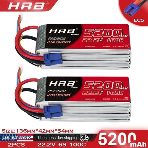 2pcs hrb 5200mah lipo - 2pcs,