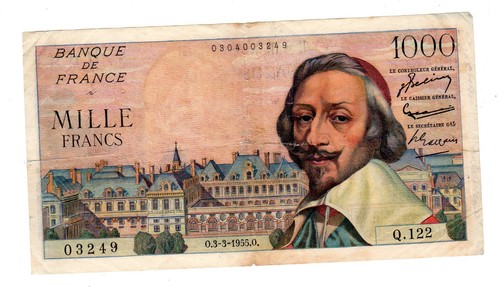 France billet 1000 francs - 1000,