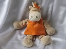 Doudou zèbre Zamba, beige, orange, 28/30 cm, Noukies, Noukie's