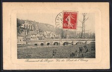 CPA Beaumont-le-Roger, Vue du Pont de l´Étang 1913 