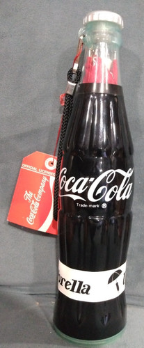 Unused 1985 coke - red, umbrella