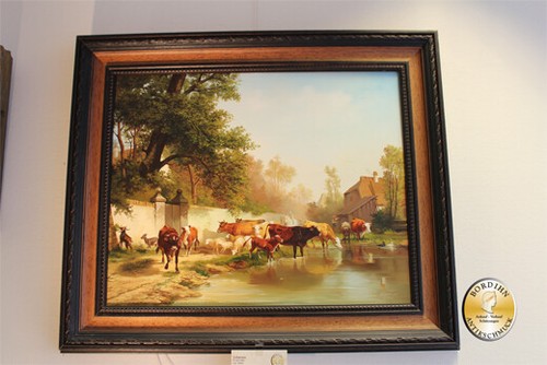 ölbild lehmann vaches - lehmann, plupart
