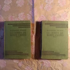 Lot de 2 tomes – Le Comte de Monte-Cristo d’Alexandre Dumas (1938)