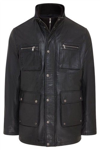 Veste militaire cuir - militaire,