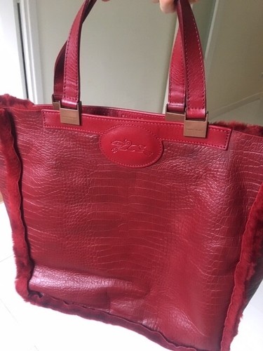Sac cabas longchamp rouge - sac,