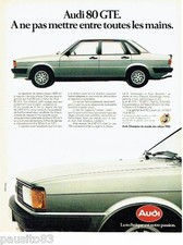 PUBLICITE ADVERTISING 106  1983  Audi  la 80 GTE