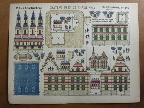 Maquette papier château près - maquette,
