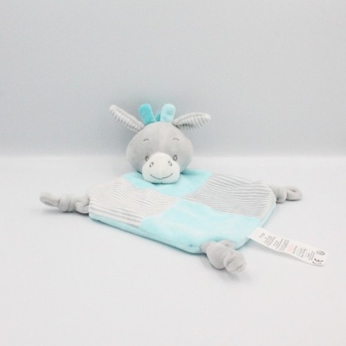 Doudou plat cheval ane - , zébre